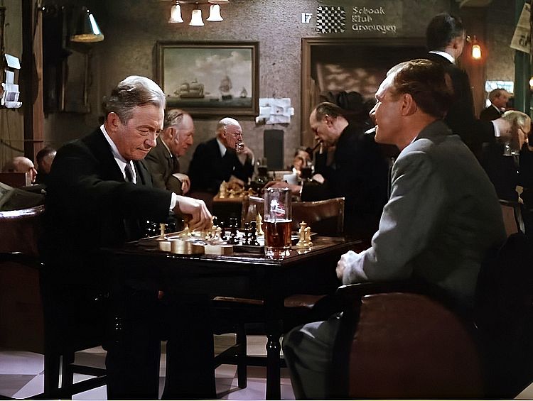 Человек, который смотрел, как проезжают поезда /The Man Who Watche The Trains Go By/ 1953 (0:14:03 / 1:22:00)