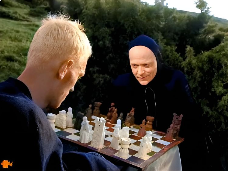 Седьмая печать, 1957 (0:58:23 / 1:37:39)